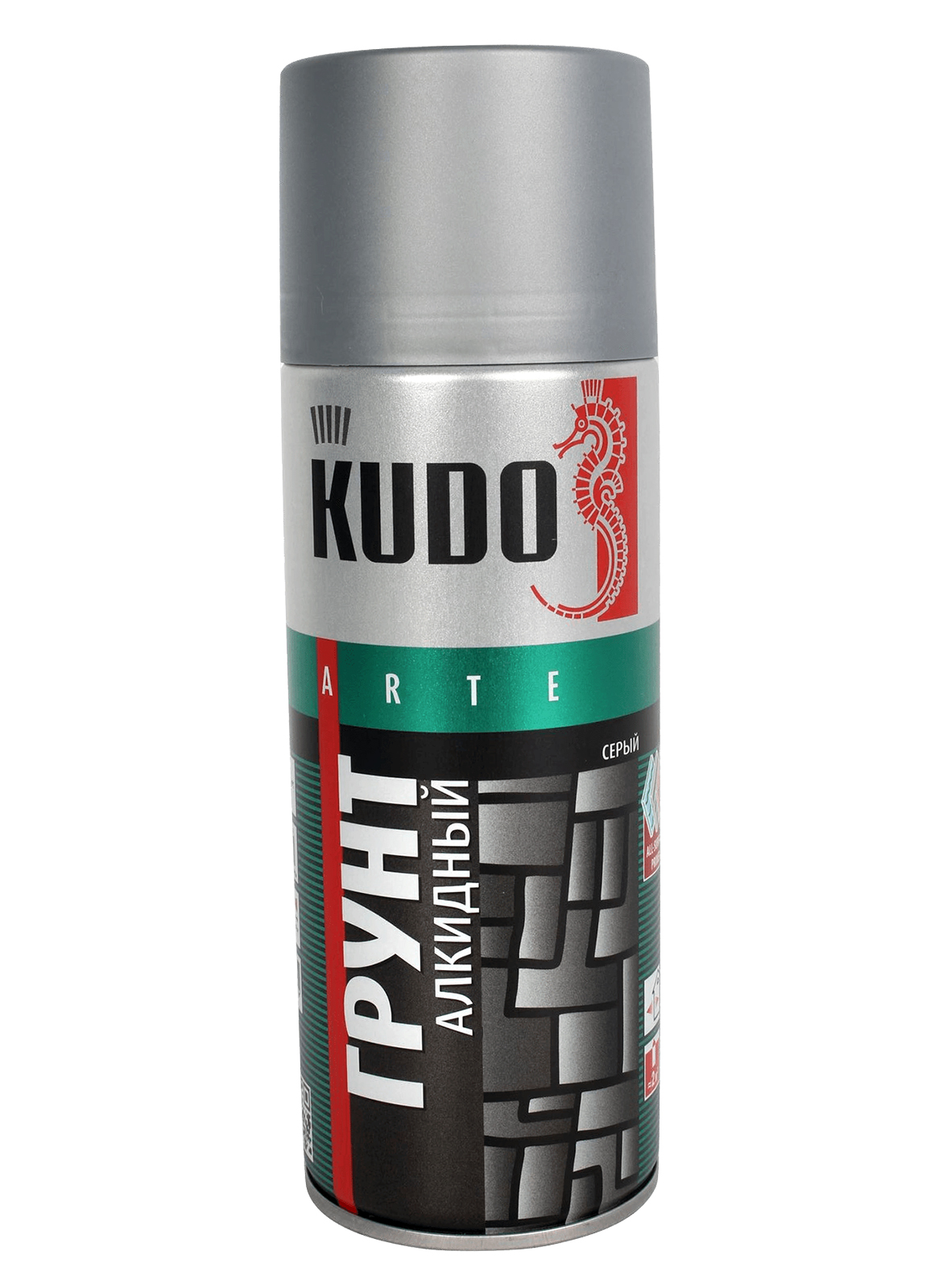 Грунт алкидный серый 520мл KUDO фотография №1