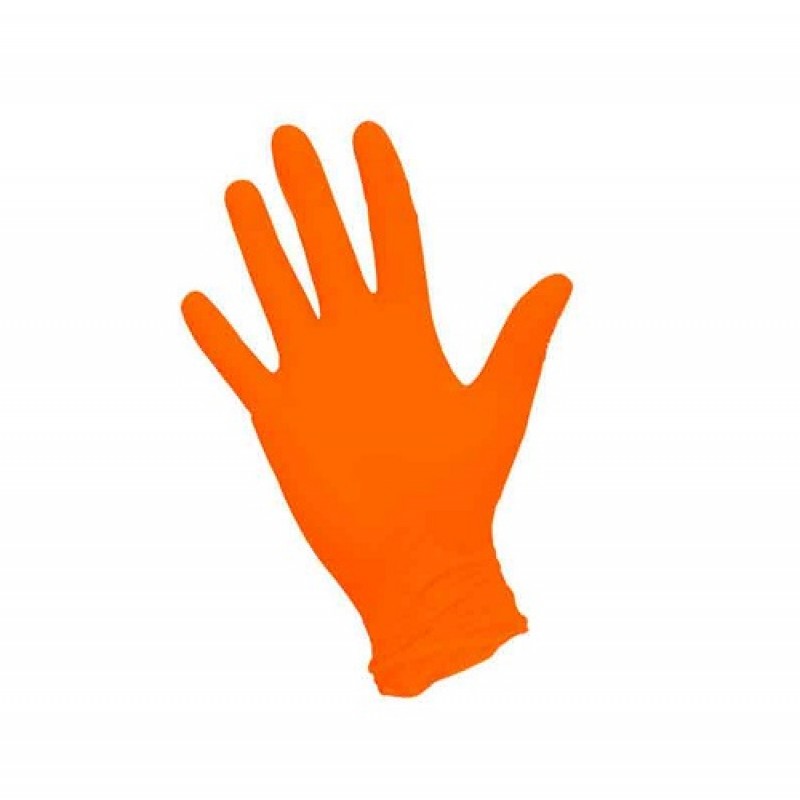 Перчатки нитриловые оранжевые JETA PRO 1пара M фотография №1