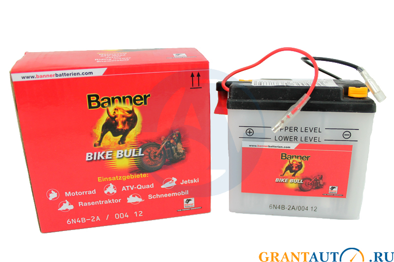 Аккумуляторная батарея BANNER Bike Bull 6N4B-2A 004 014 001 фотография №1
