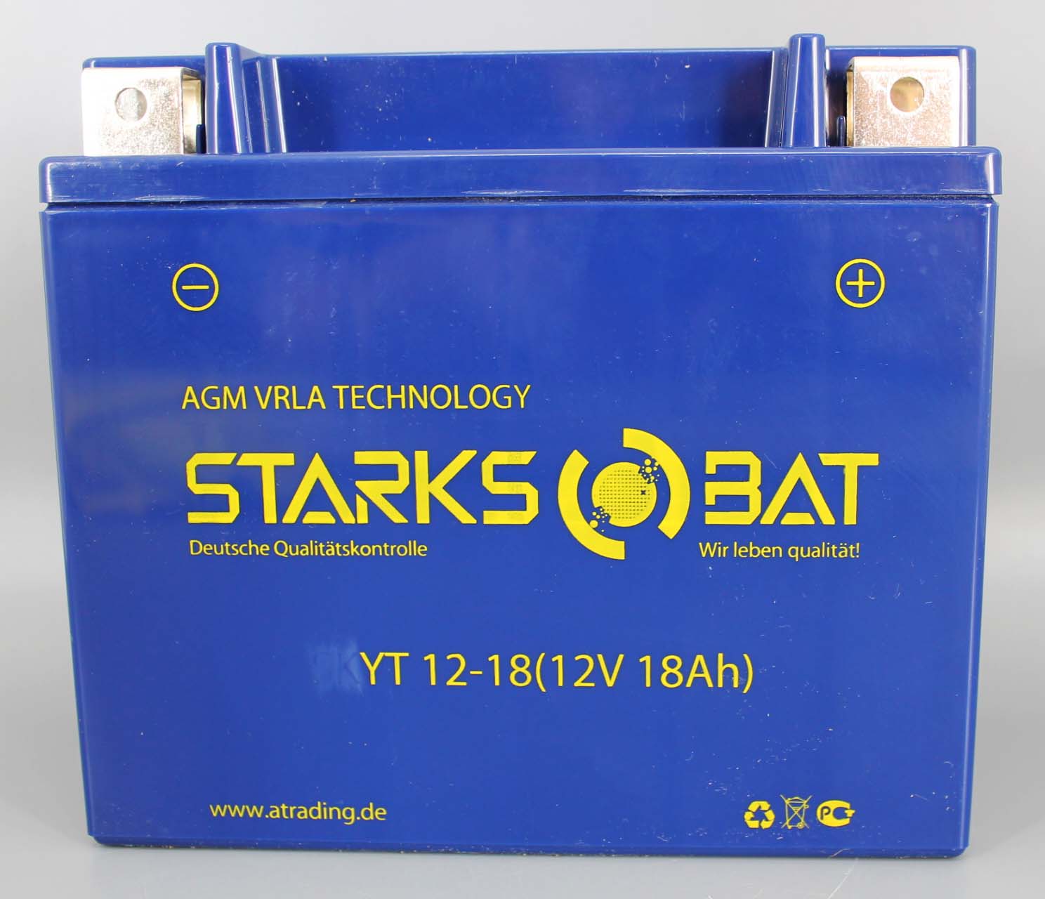 Аккумуляторная батарея STARKSBAT YT 12-18 YTX20L-BS 6СТ18 фотография №1
