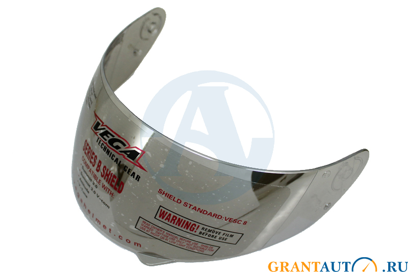Стекло для шлема VEGA HD188 зеркальное сереб. фотография №1