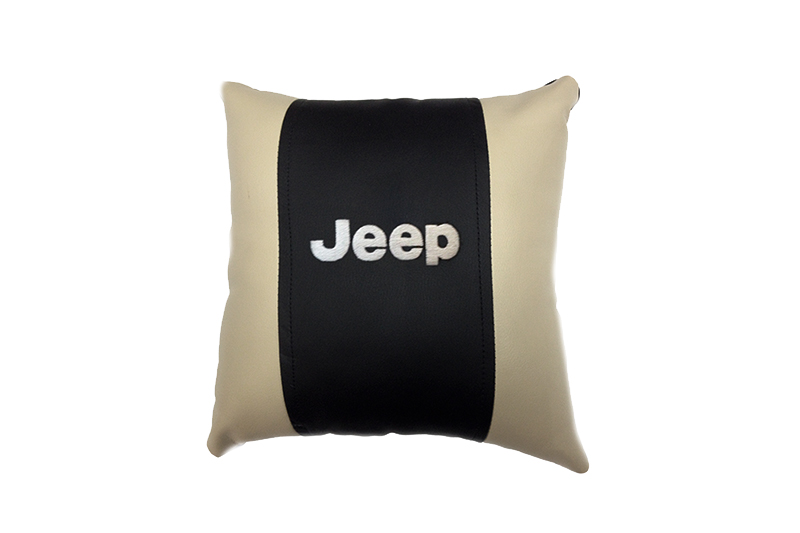 Подушка декоративная экокожа JEEP фотография №1