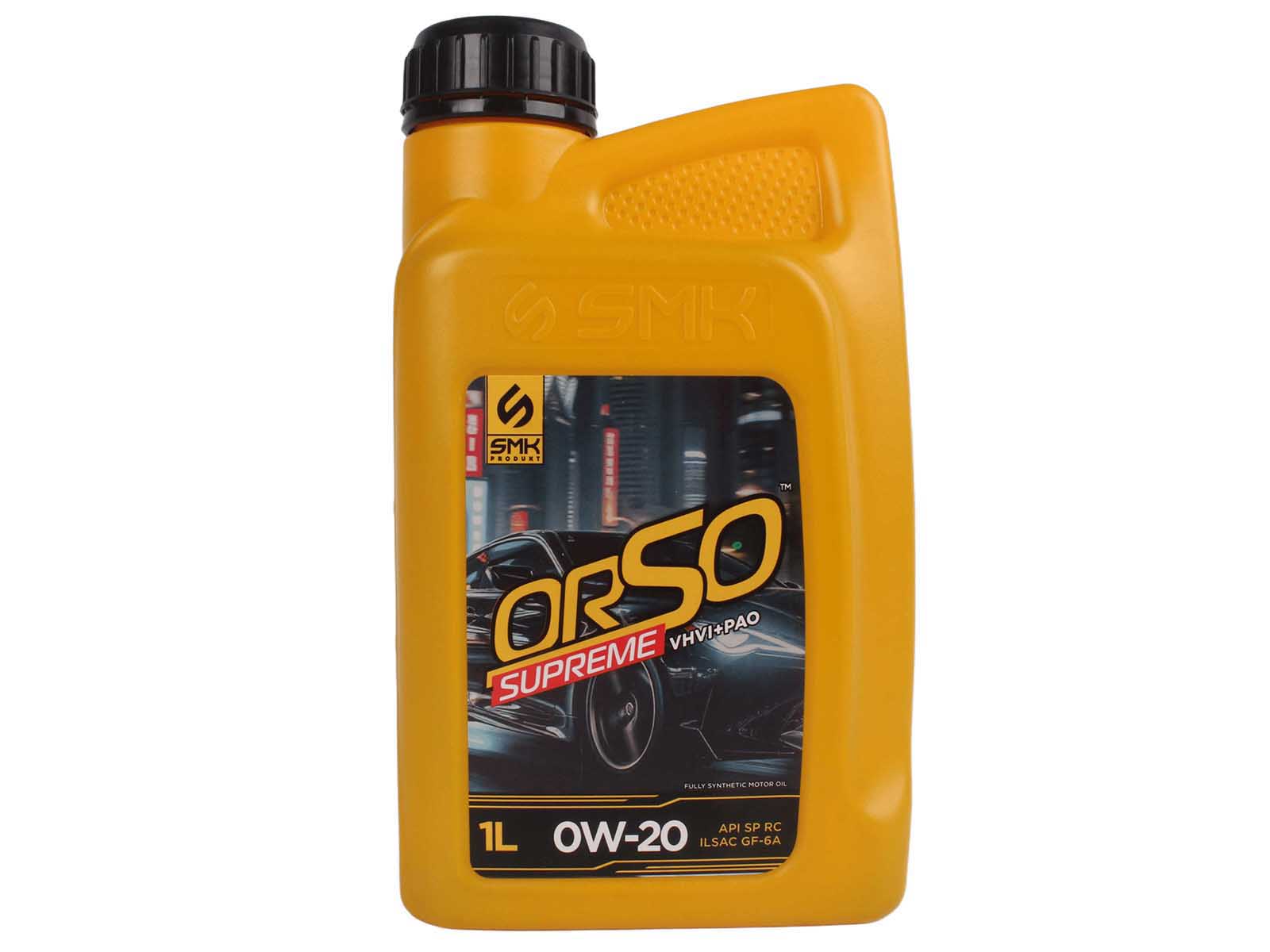 Масло моторное ORSO SUPREME 0W20 1л фотография №1