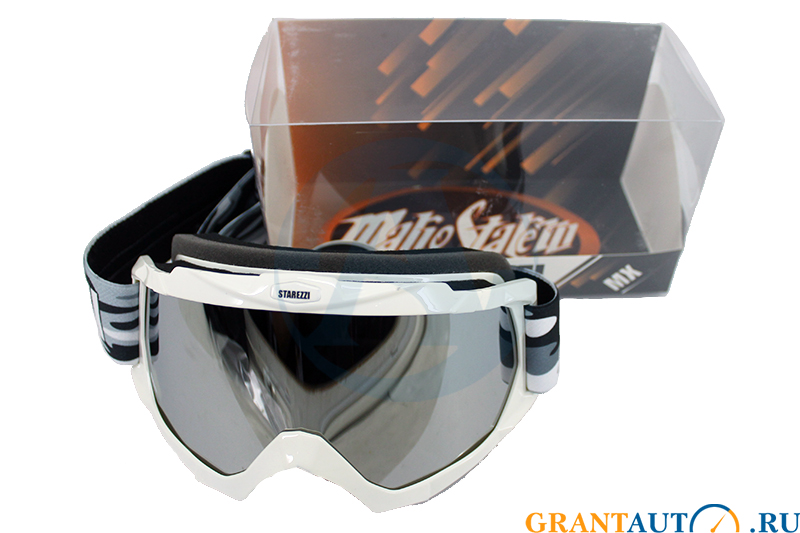 Очки кроссовые STAREZZI GOGGLES MX WHITE 156-702 фотография №1