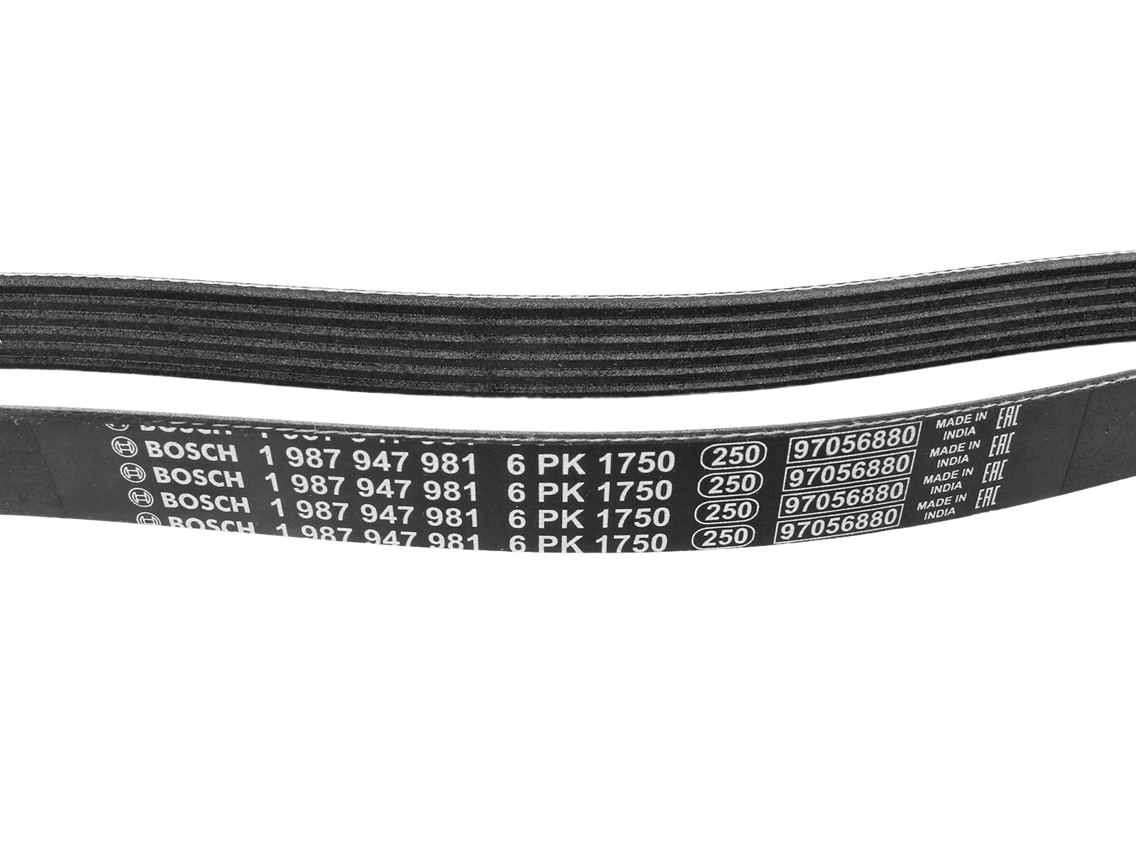 Ремень ГАЗ-31105 генератора дв.Крайслер без кондиционера BOSCH 6PK1750 1987947981 фотография №3