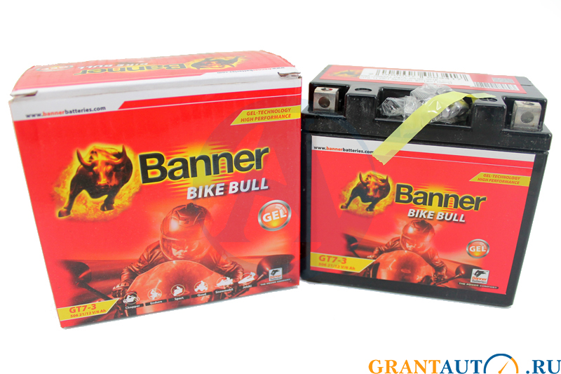 Аккумуляторная батарея BANNER Bike Bull GEL 50621 GT7B-3 6СТ6 фотография №1