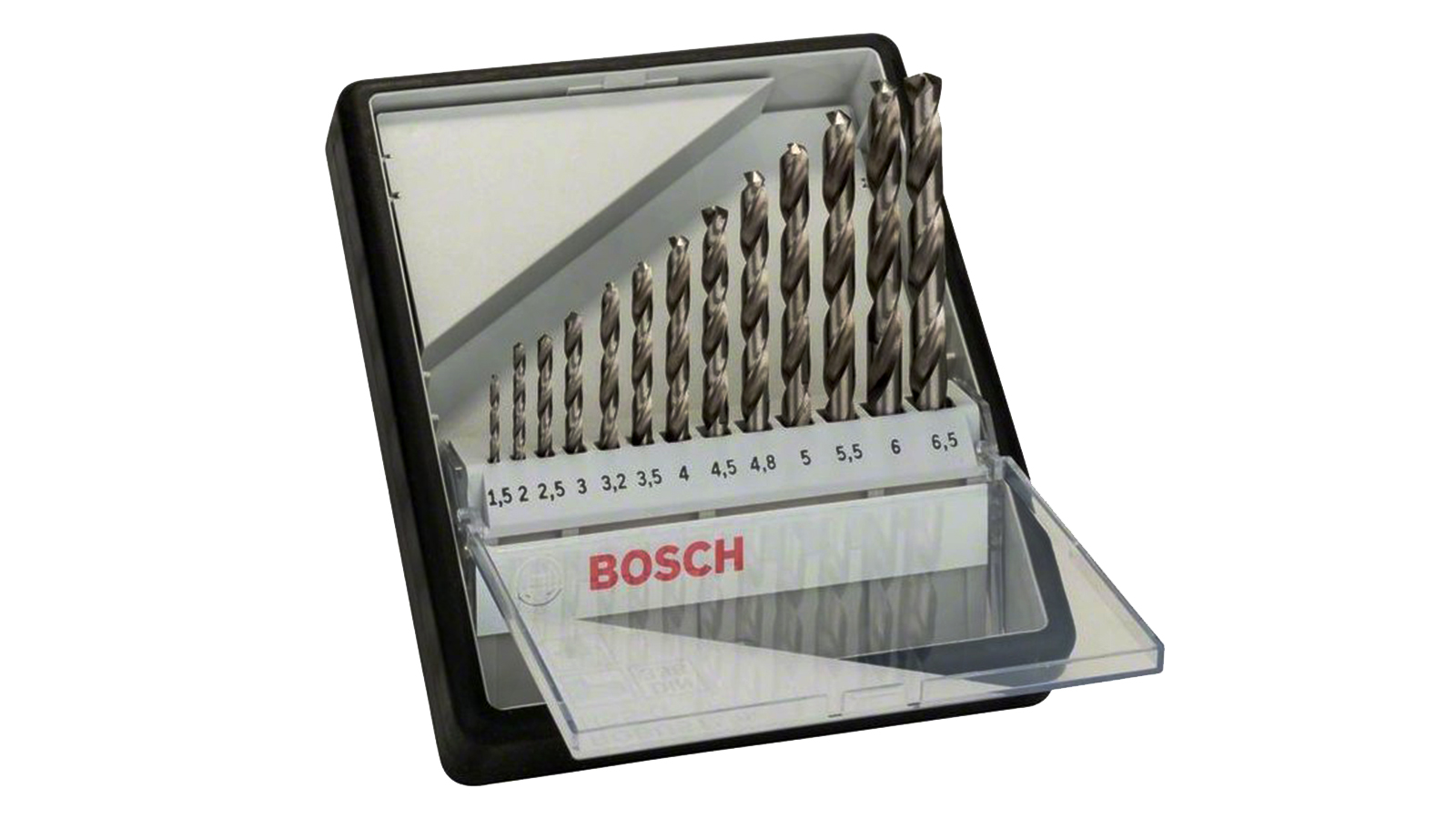 Набор сверл BOSCH по металлу 10шт 1-10 мм HSS-TIN 135 фотография №1