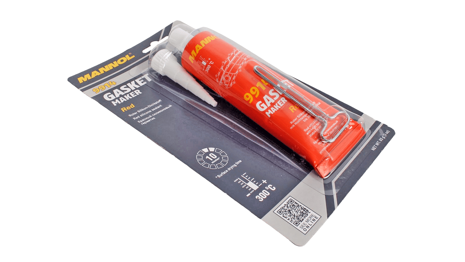 Герметик красный силиконовый 85мл JCB 2409/9914 MANNOL фотография №2