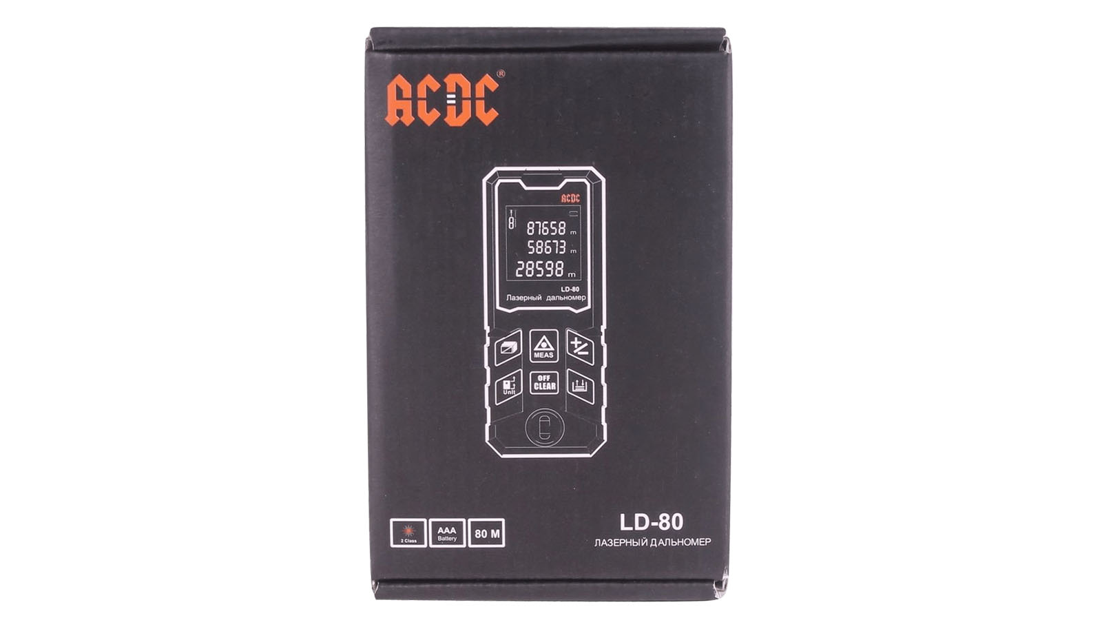 Лазерный дальномер ACDC LD-80 дальность 80м, расчет площяди и объема, ААА фотография №5
