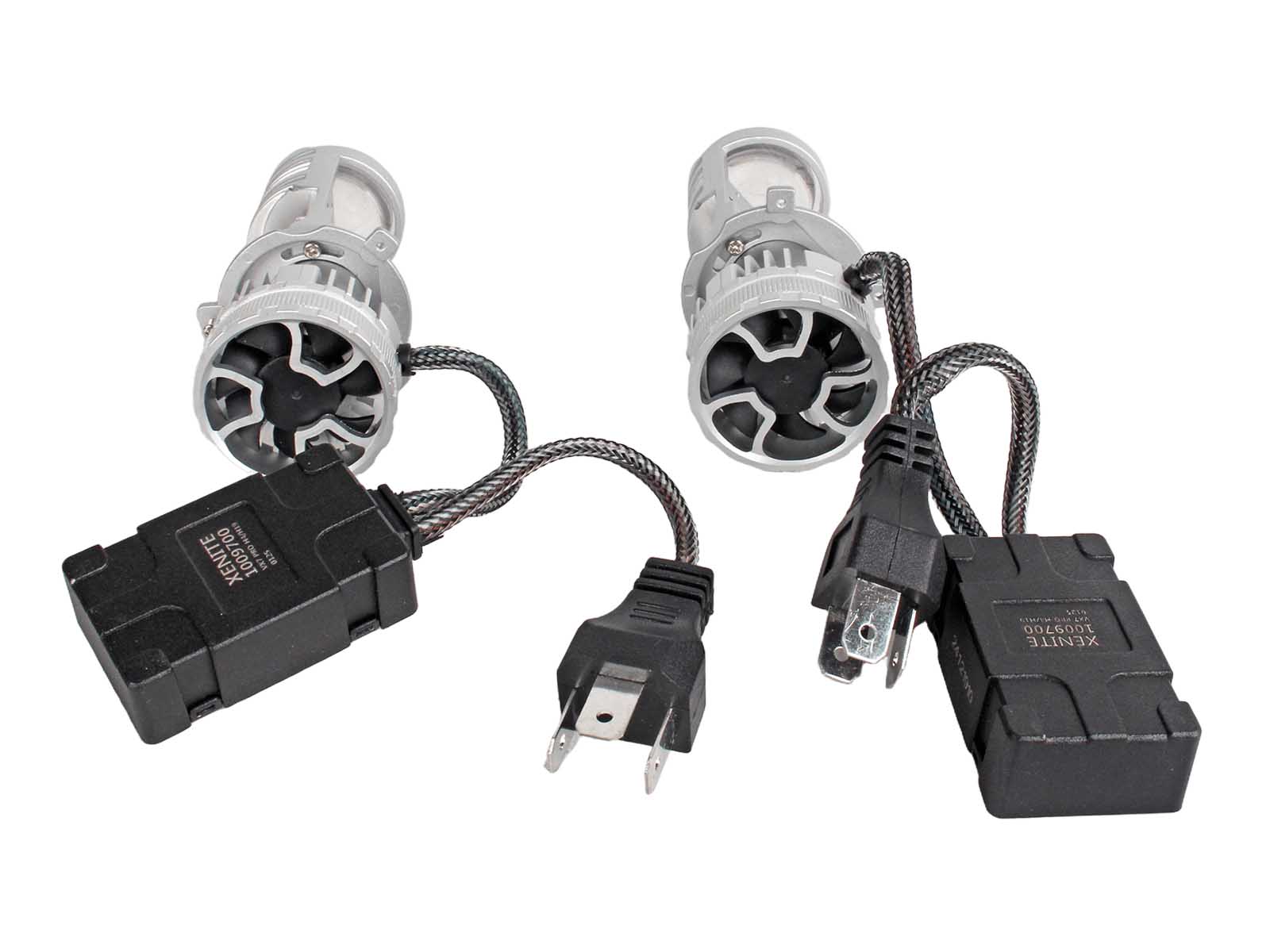 Лампа XENITE Bi-LED Lens VX 7 PRO 12V H4/H19 55/70W 8000Lm 5500K диодная с линзой 2 штуки комплект 1009700 фотография №3