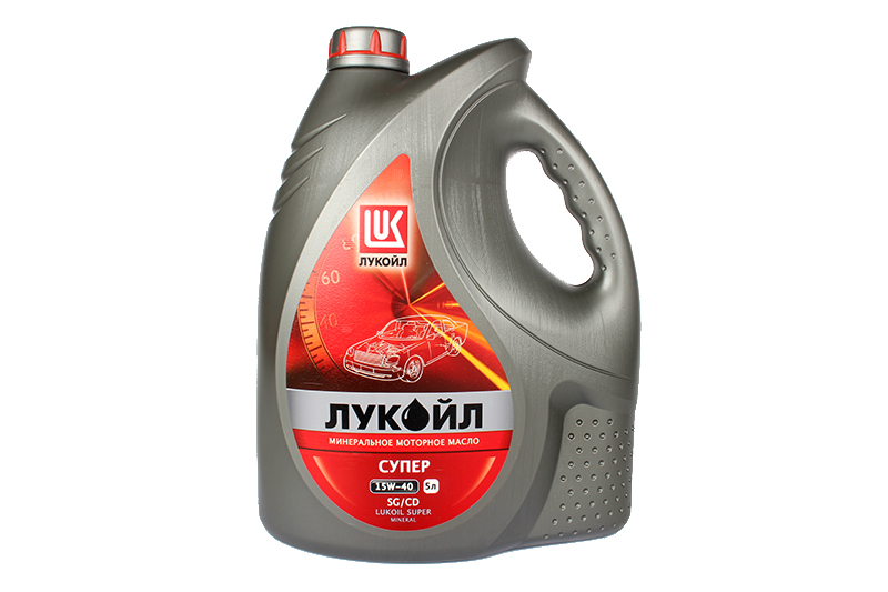 Масло моторное ЛУКОЙЛ Супер SG/CD 15W40 5л фотография №1