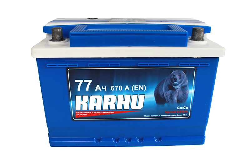 Аккумуляторная батарея KARHU 6СТ77 фотография №1