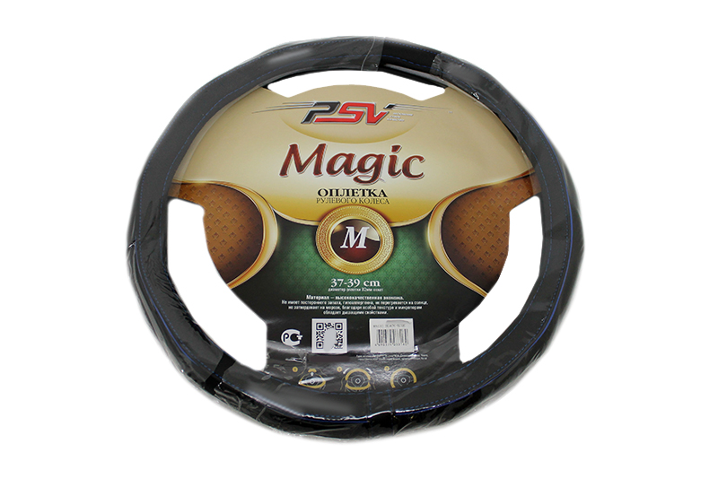 Оплетка на руль PSV MAGIC Fiber черн-синий М фотография №1