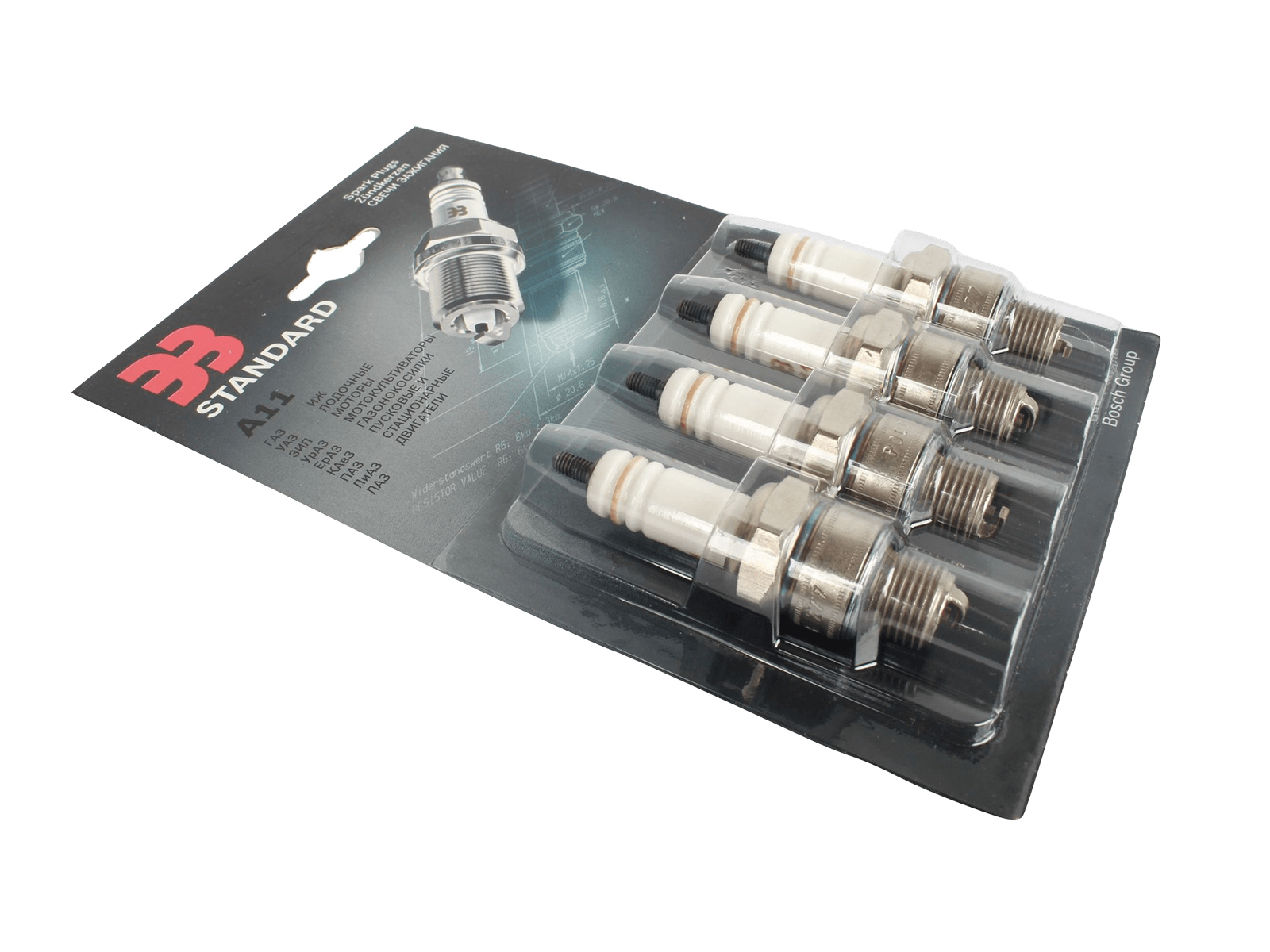 Свеча зажигания ГАЗ, ЗИЛ АИ-76 А11 ЗАЗС комплект блистер фотография №2