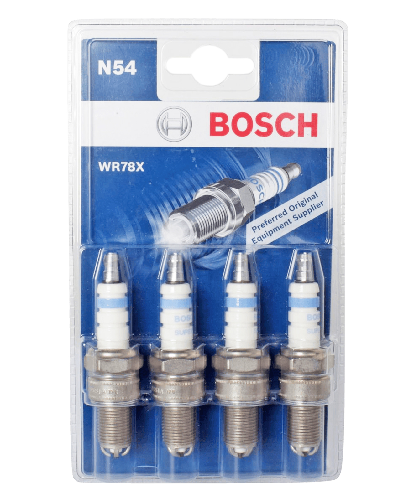 Свеча зажигания BOSCH WR78X SUPER-4 ВАЗ-2110 8 клапанов 4 штуки фотография №1