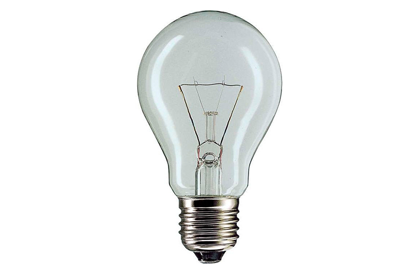 Лампа PHILIPS A55 60W E27 CL прозрачная фотография №1