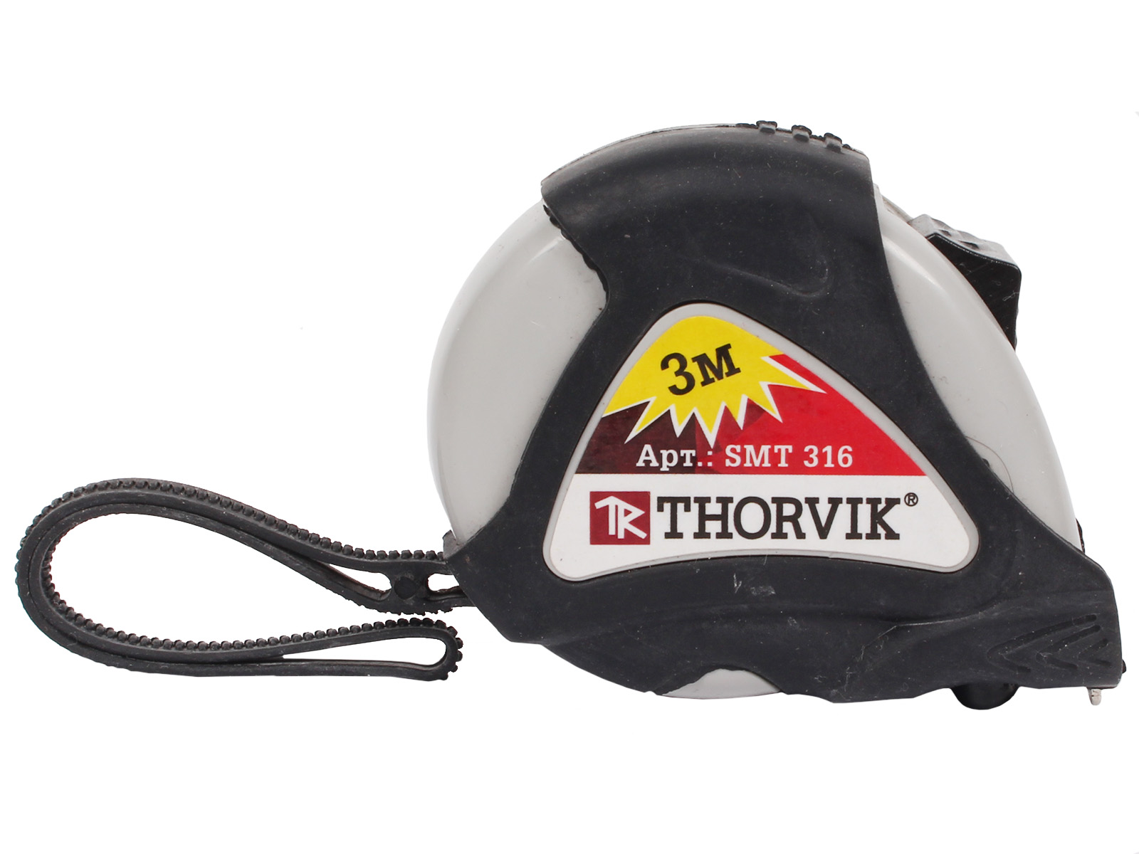 Рулетка THORVIK обрезиненный корпус 3м фотография №1