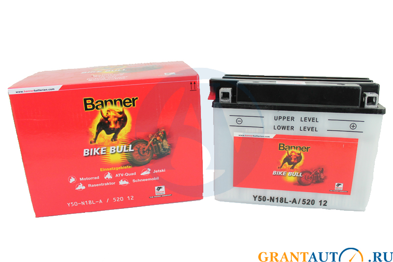 Аккумуляторная батарея BANNER Bike Bull Y50-N18L-A 6СТ20 520 012 020 фотография №1
