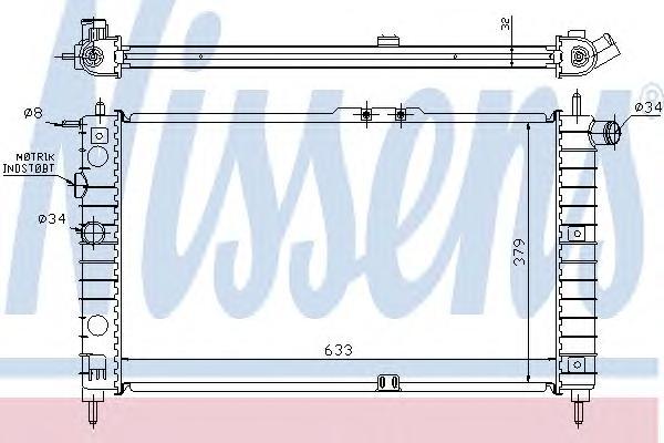 Радиатор охлаждения NISSENS 61651A NEXIA МКПП фотография №1