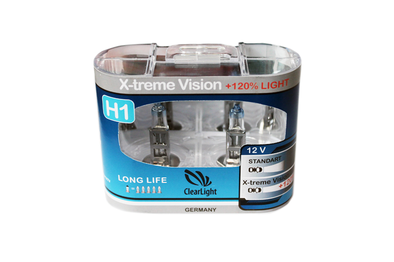 Лампа Clearlight H1 12V 55W X-treme Vision комплект фотография №1