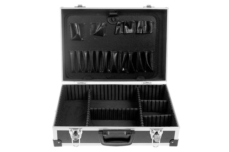 Ящик для инструмента FIT алюминиевый 43 x 31 x 13 см черный фотография №2