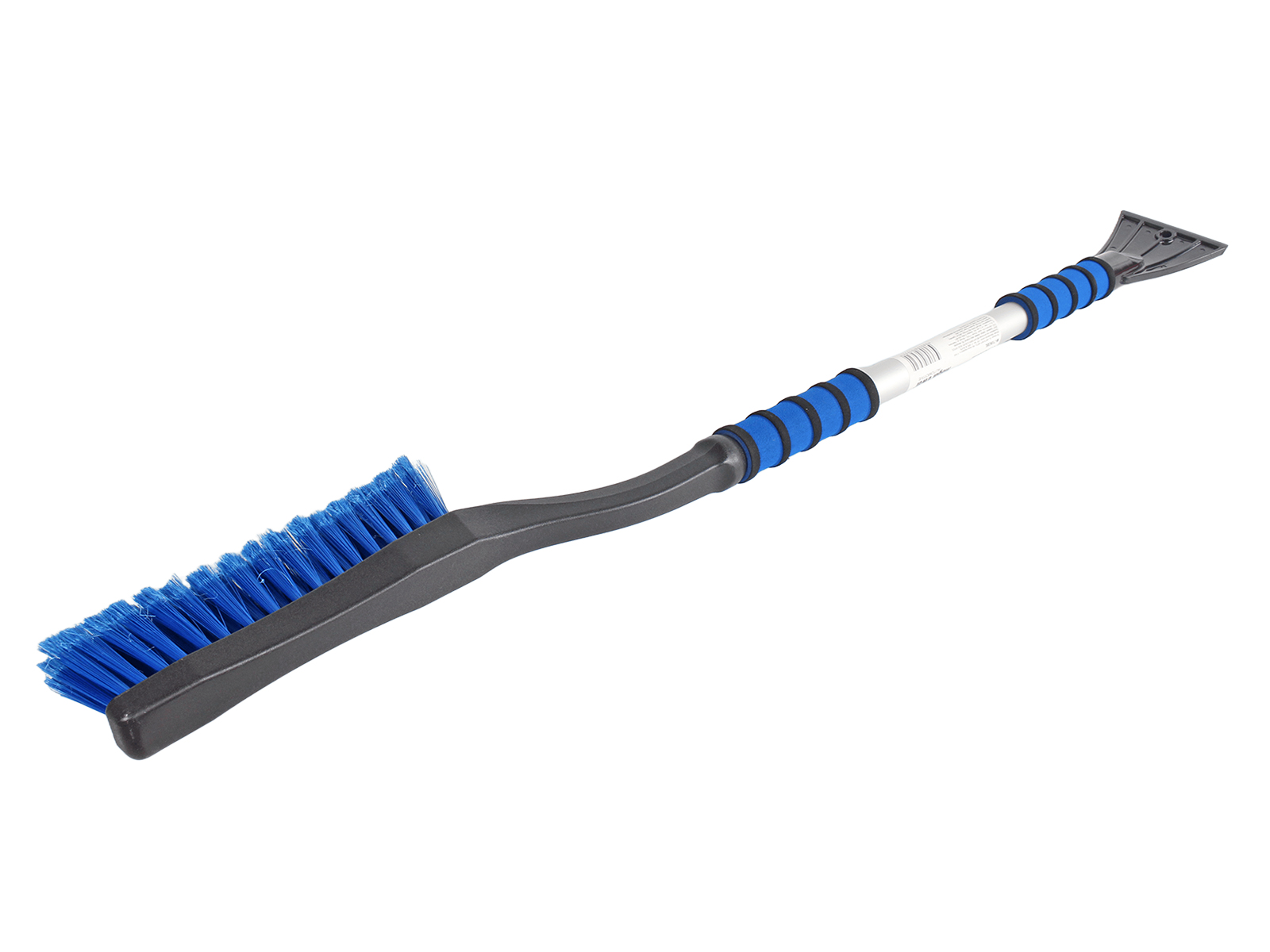 Щетка MegaPower BLUE для снега со скребком и мягкой ручкой 88см фотография №5