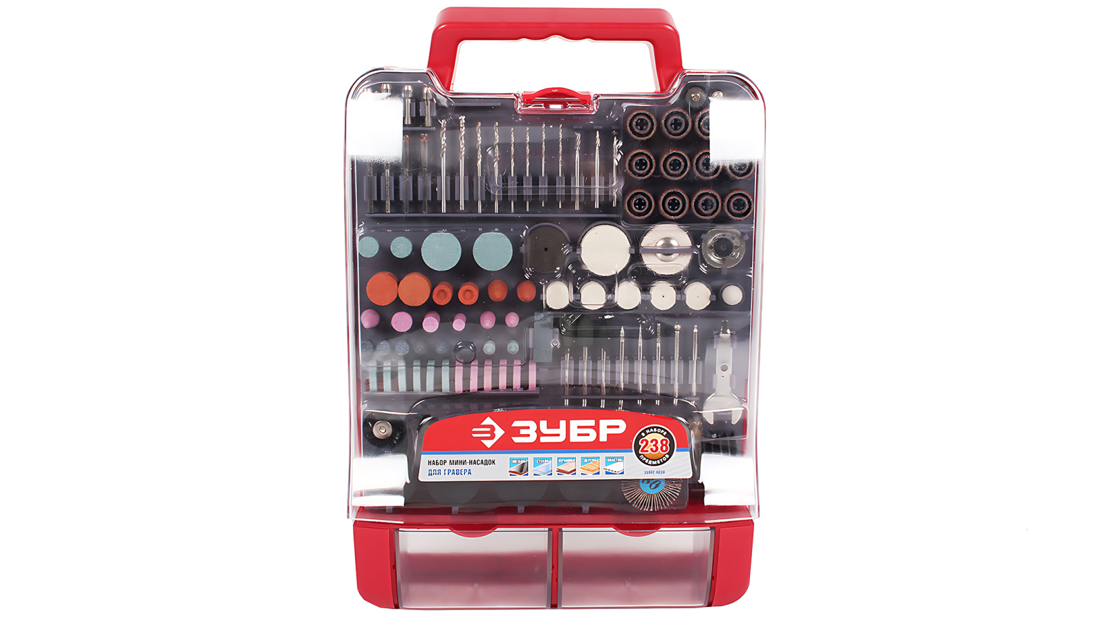 Набор насадок для гравера 238 предметов ЗУБР фотография №1