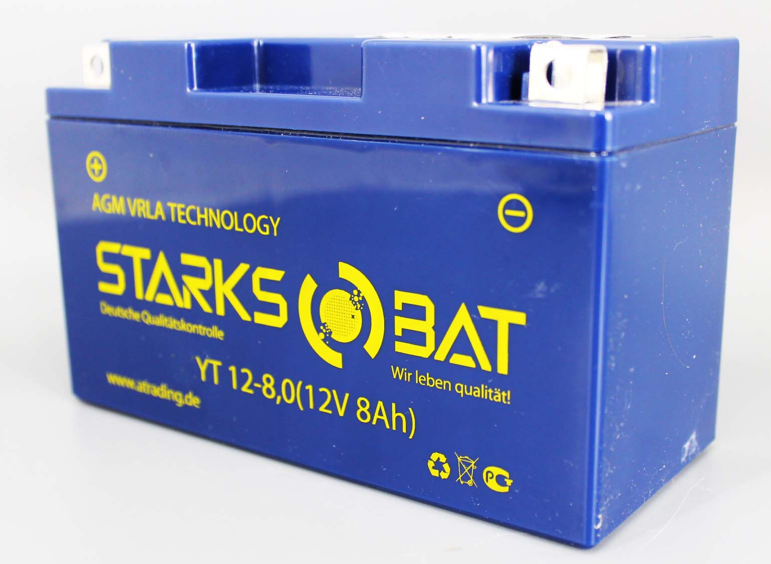 Аккумуляторная батарея STARKSBAT YT 12-8.0 YTX7B-BS 6СТ8 фотография №2