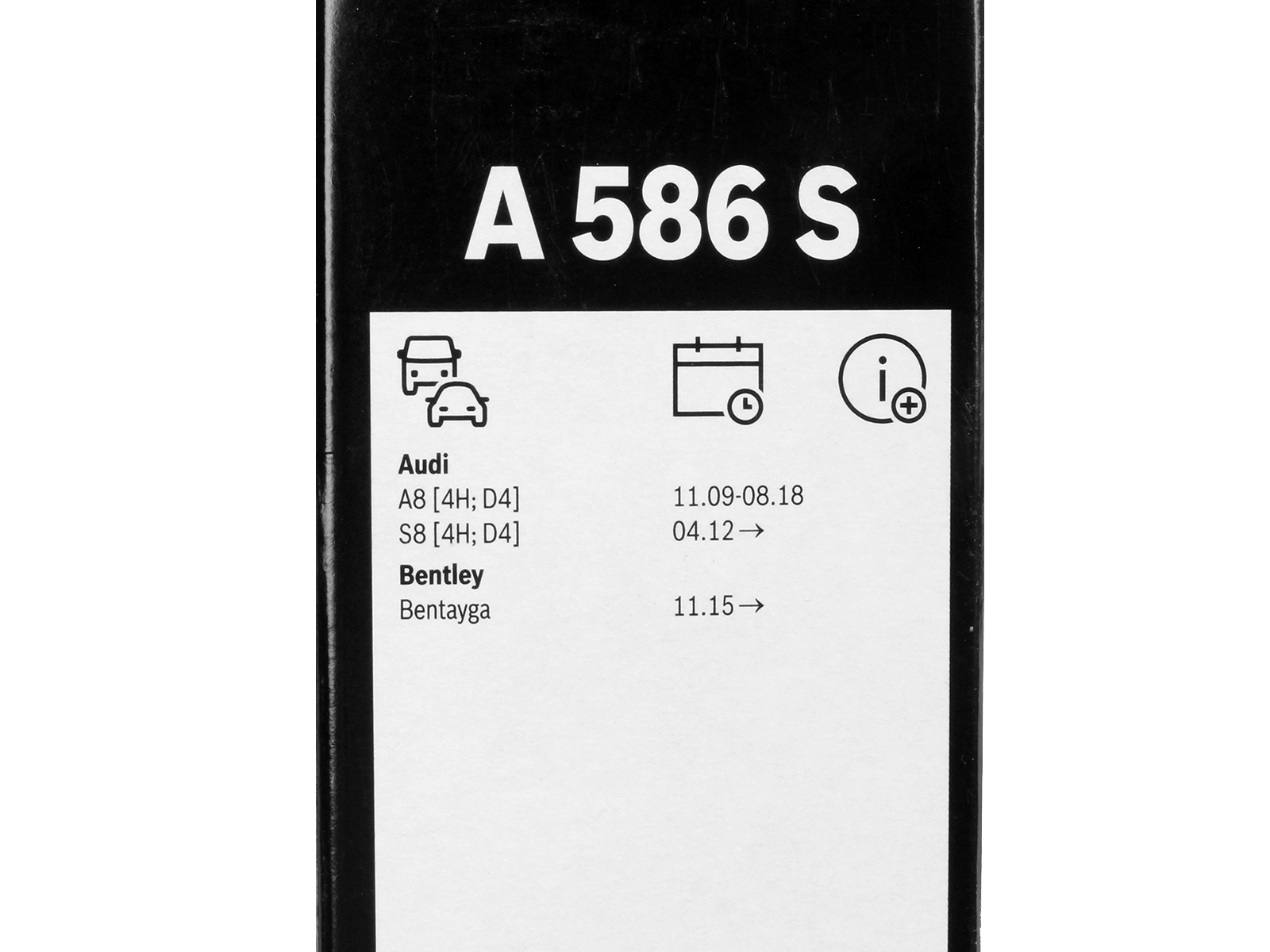 Щетка стеклоочистителя BOSCH 3397007586 A586S комплект фотография №4