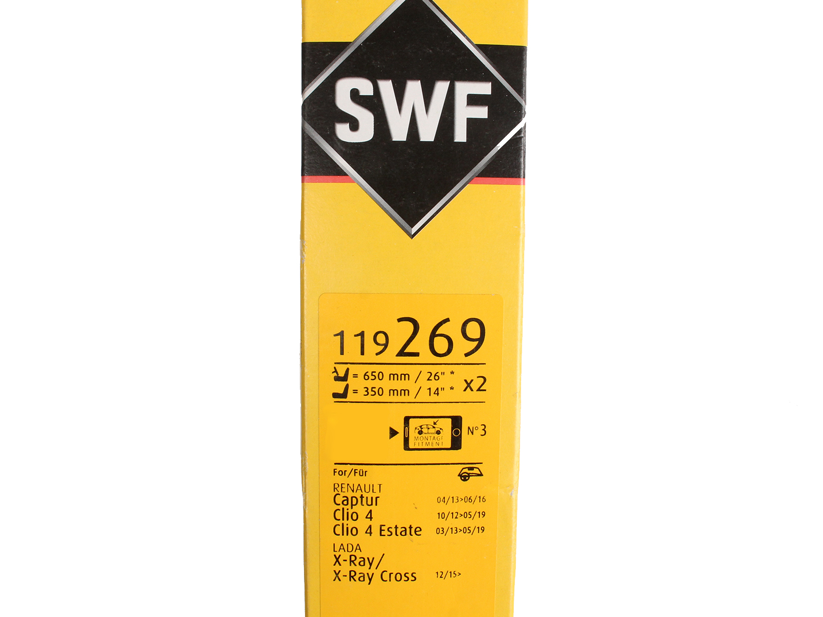 Щетка стеклоочистителя SWF 119269 комплект фотография №4