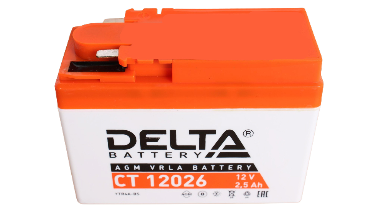Аккумуляторная батарея DELTA 12026 YTR4A-BS 6СТ2.5 фотография №1