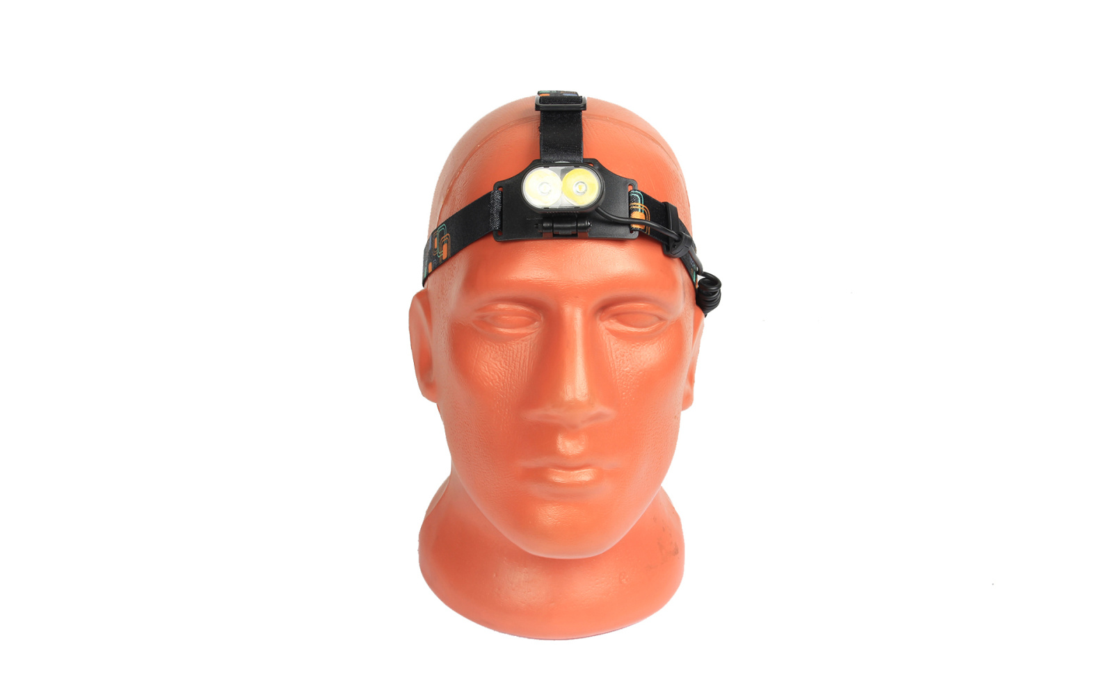 Фонарь светодиодный налобный 2 диода АКБ зарядка от USB YYC-K28-T6/H-T612 фотография №2