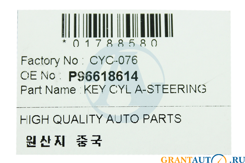 Личинка замка зажигания RAON CYC-076 DAEWOO MATIZ фотография №2