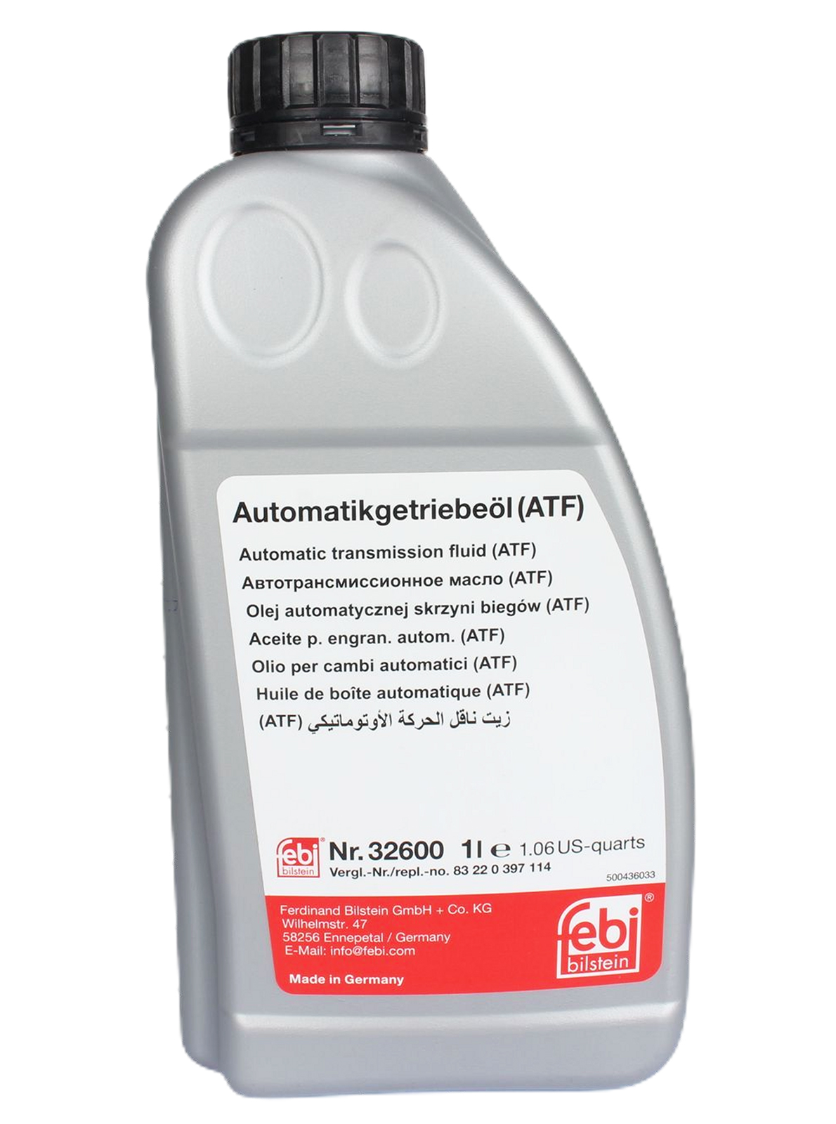 Трансмиссионное масло АКПП FEBI 32600 Dextron 6 1л FEBI 32600/1940184 фотография №1