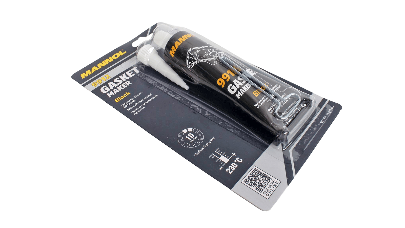 Герметик черный силиконовый 80мл MANNOL JCB 2408/9912 фотография №2