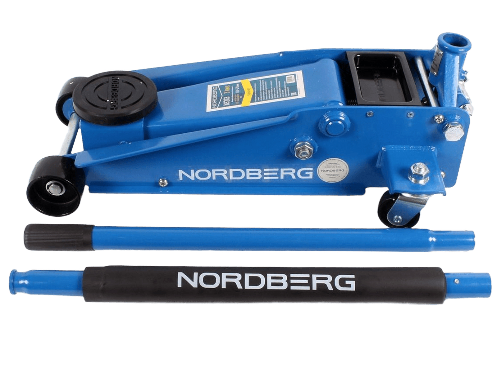 Домкрат подкатной 3т 13-47см быстрый подъем NORDBERG N3203 фотография №6