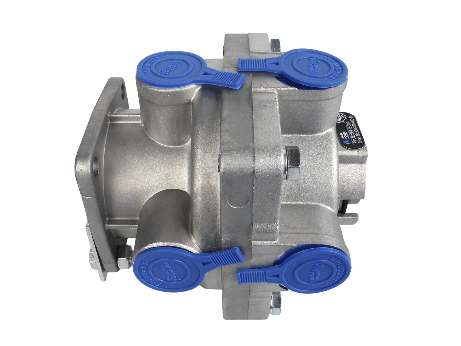 Кран ЗИЛ, КАМАЗ, МАЗ тормозной 2-х секционный MEGAPOWER 350-16-005 фотография №2