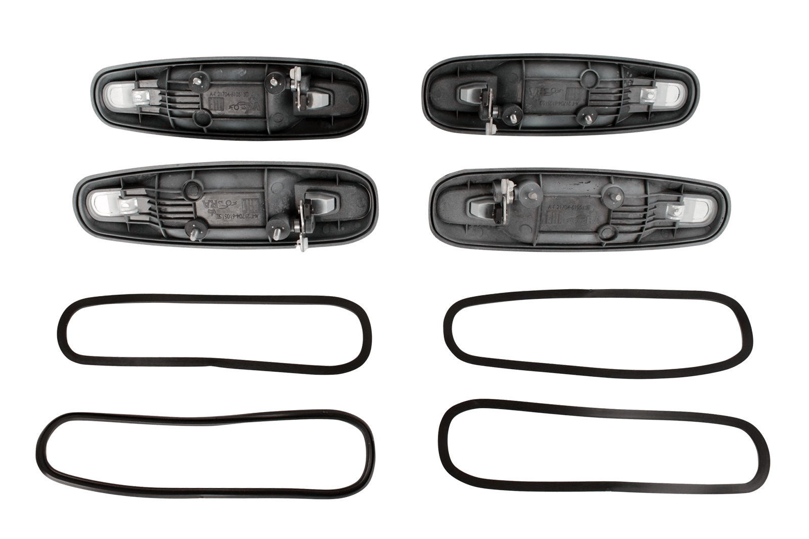 Ручки двери ВАЗ-2170-72 ЕВРО комплект Белое облако 4 штуки фотография №3