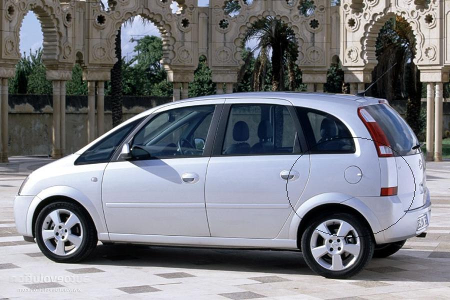 Крыло заднее левое OPEL MERIVA 5183181 фотография №1