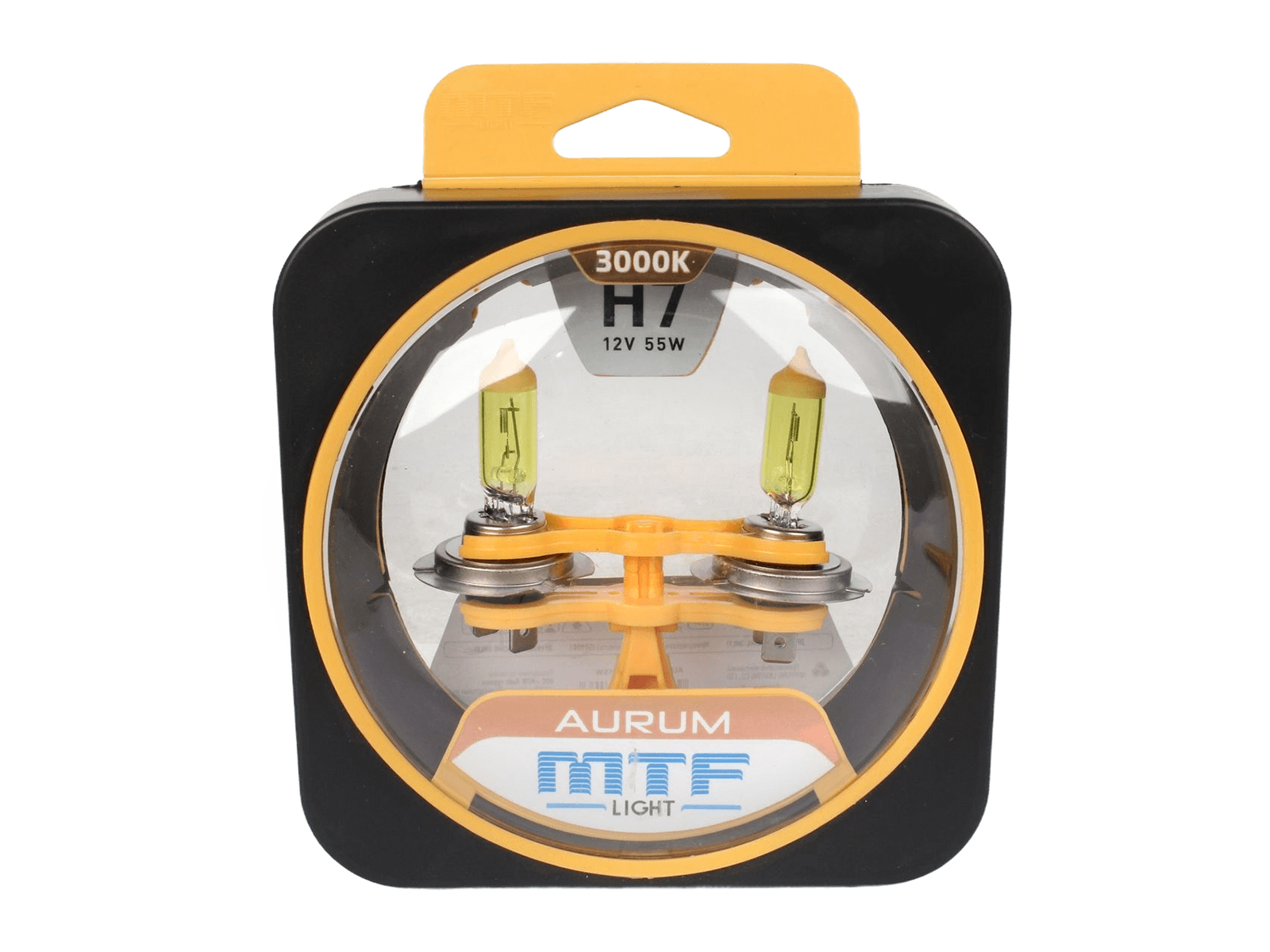 Набор ламп 12V 55W H7 MTF AURUM комплект фотография №4