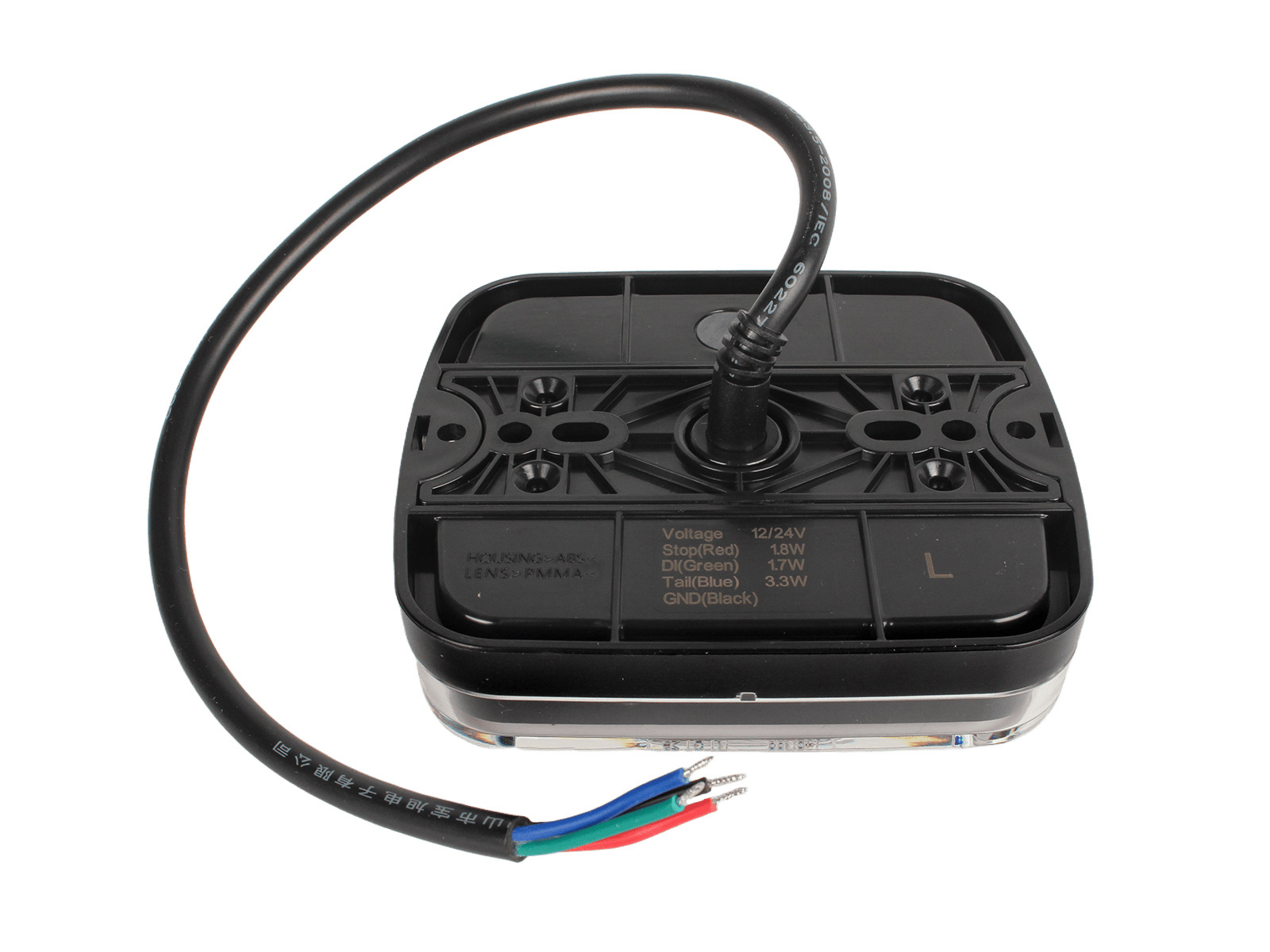 Фонарь задний универсальный светодиодный 12/24V c указателем поворота левый MEGAPOWER фотография №4