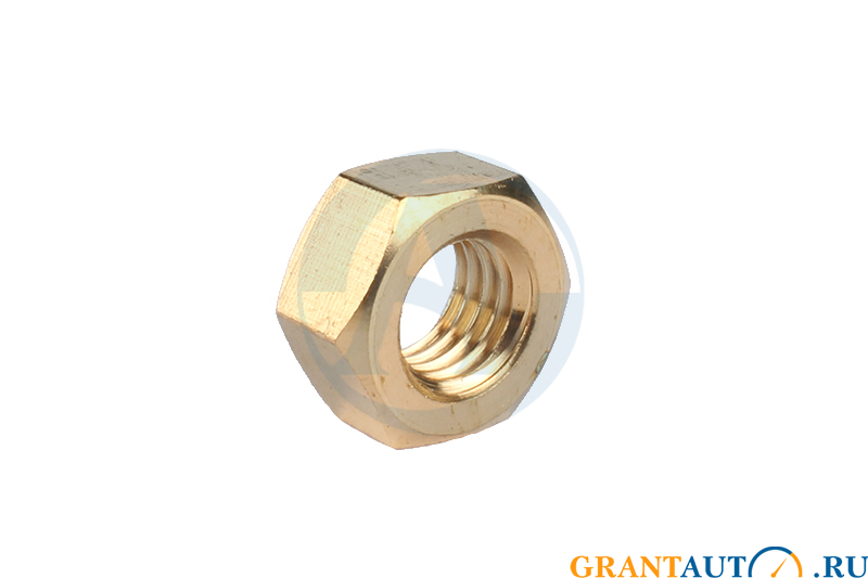 Гайка М12х1.75х10 коллектора выпускного ЗИЛ ГАЗ-53 латунь фотография №1