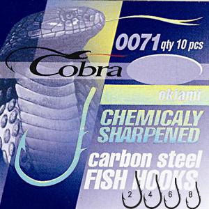 Крючки Cobra OKIAMI серия 0071BZ размер 008 10 штук фотография №1