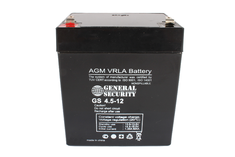 Промышленная аккумуляторная батарея General Security GS 4.5-12 фотография №2