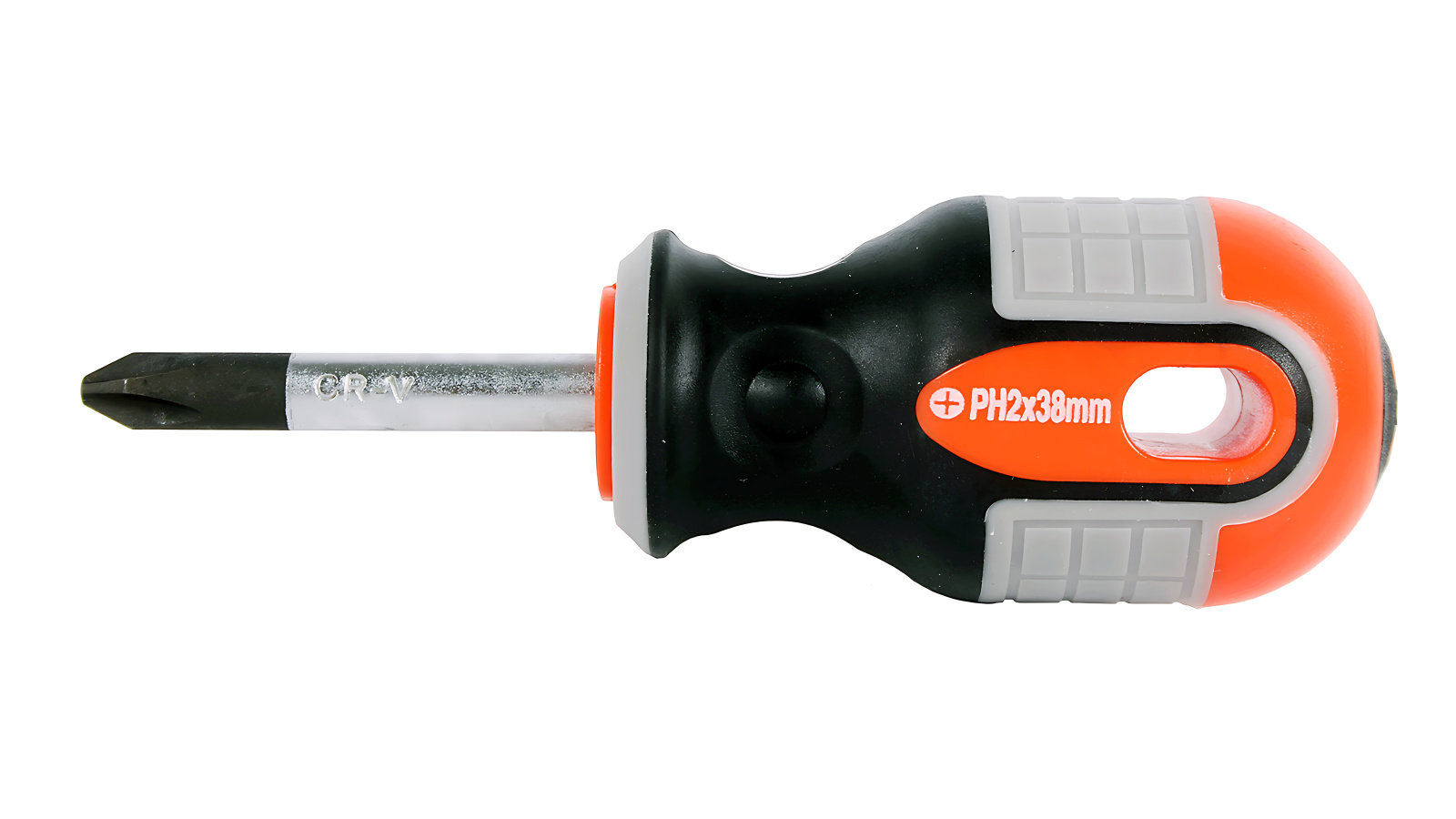 Отвертка OMBRA round grip крестовая Ph2х38 мм фотография №1