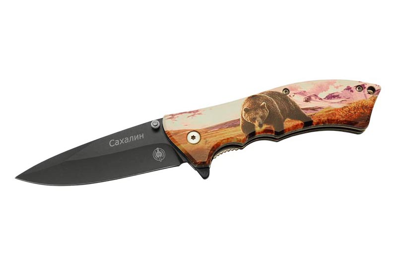 Нож Сахалин Складной полуавтомат M 9687 фотография №1