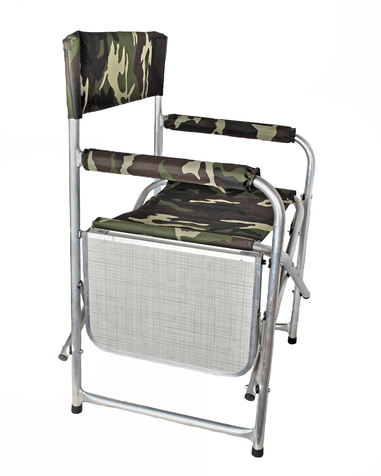 Кресло складное со столиком 830х450х855 мм алюминий фотография №3