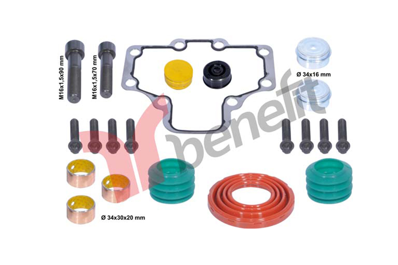 Ремкомплект суппорта WABCO PAN17 (втулки,болты,прокладка,пыльники) BENEFIT 2515 фотография №1