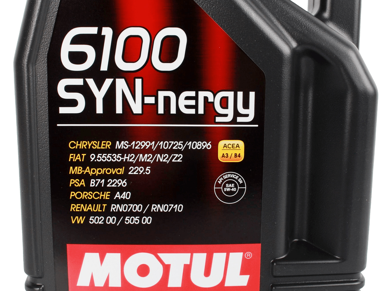 Масло моторное MOTUL 6100 SYN-NERGY 5W40 4л фотография №3