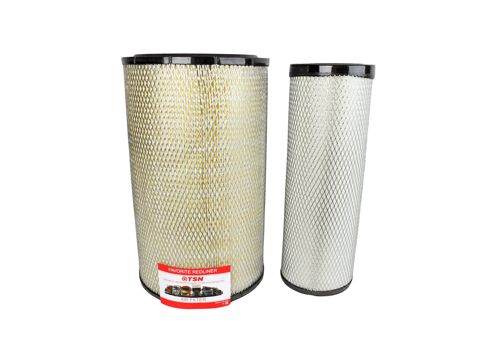 Элемент фильтрующий КАМАЗ-ЕВРО-3 воздушный 2 штуки комплект TSN фотография №1